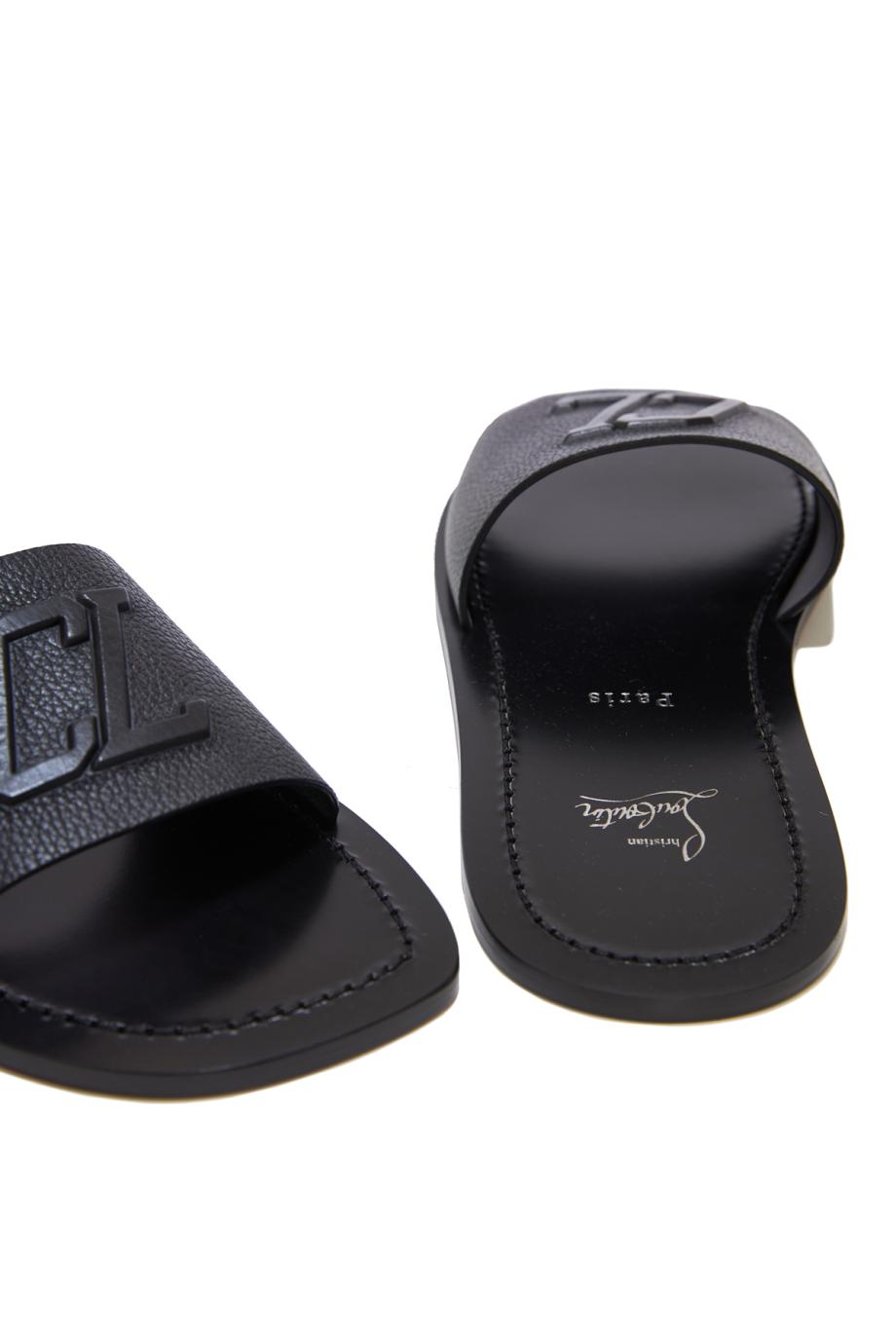 Christian Louboutin Varsicool men’s size 42 (US 9) CHRISTIAN LOUBOUTIN MEN Varsicool embellished leather slides  main image 3
