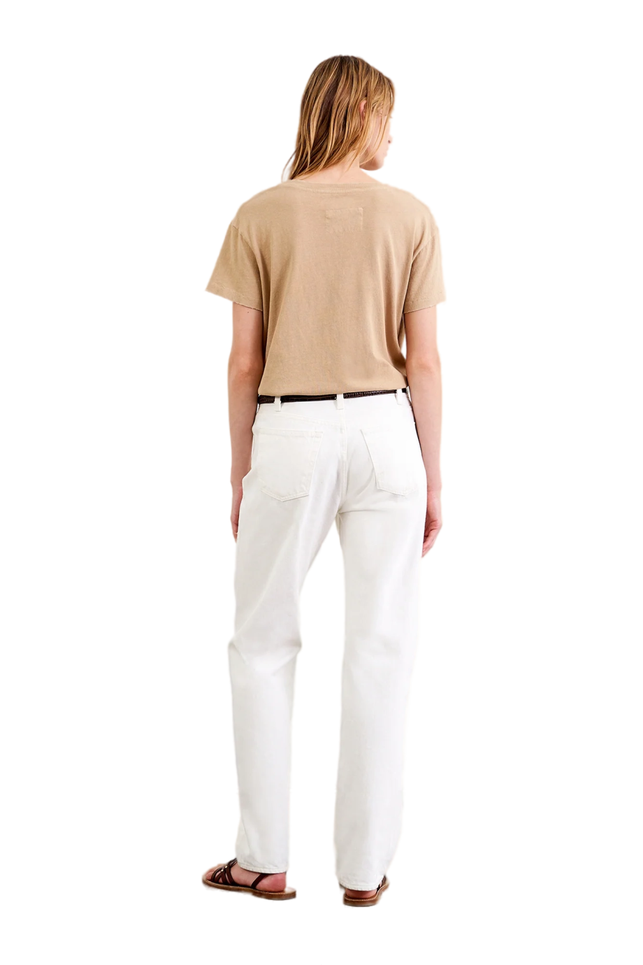 Smith cotton mid-rise straight jeans