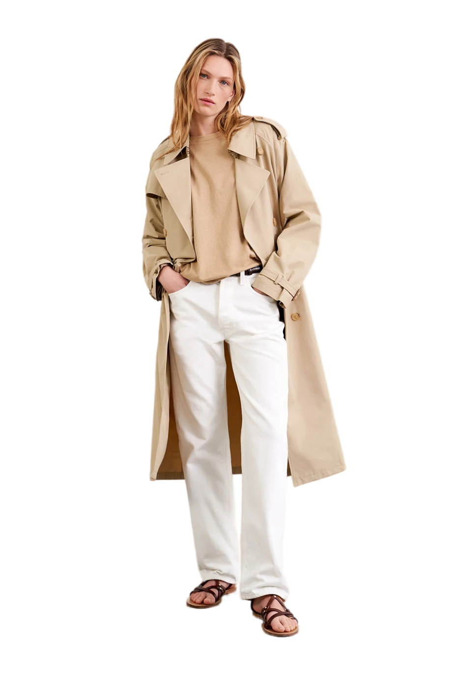 Smith cotton mid-rise straight jeans