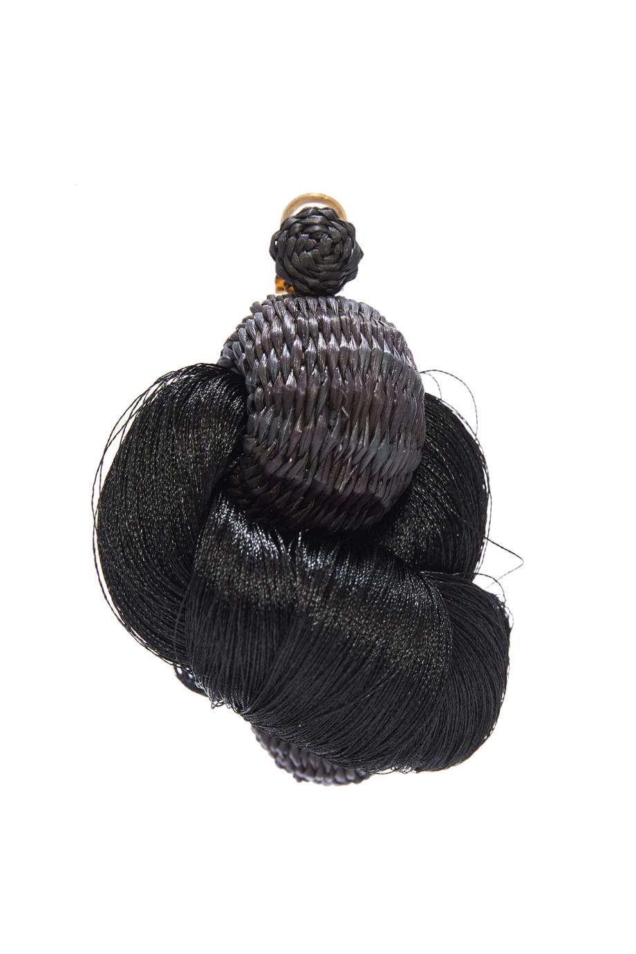 Dancing Darling silk and raffia earrings
