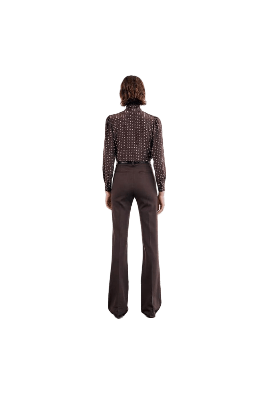 Alielle wool-garbardine pants