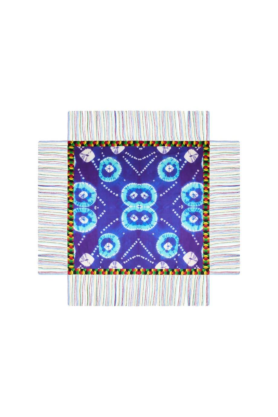 Aloeuw printed silk shawl 