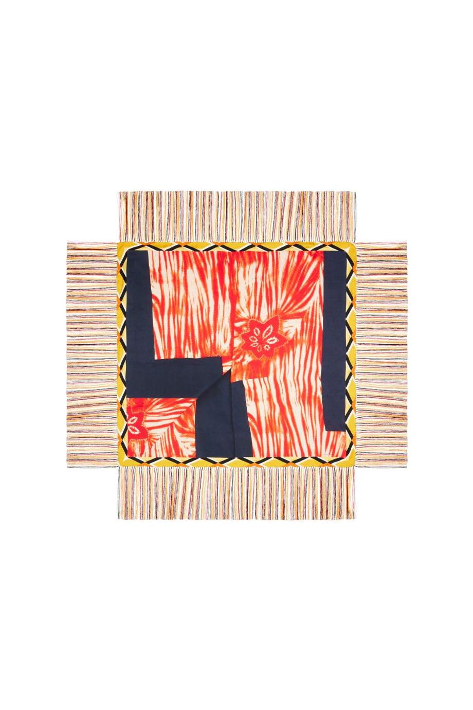 Aloeuw printed silk shawl 