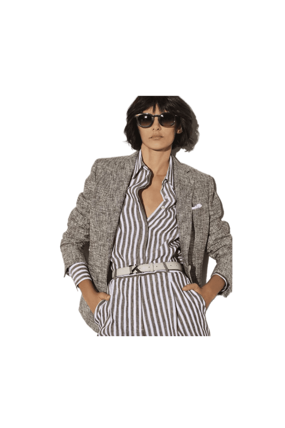 Striped linen shirt 