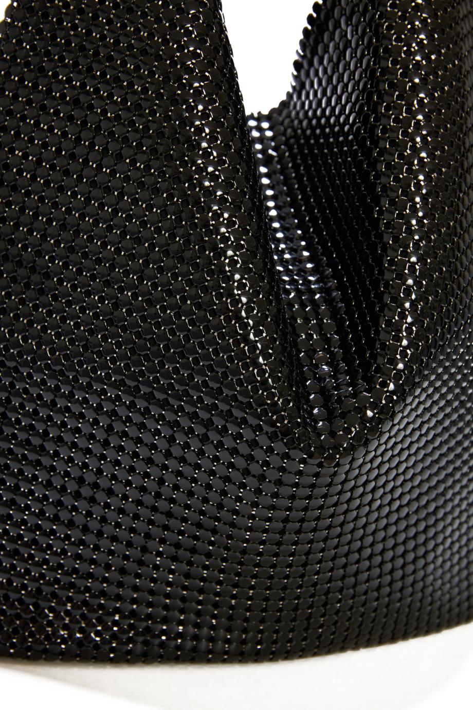 Black Pixel chainmail xl tote in mesh