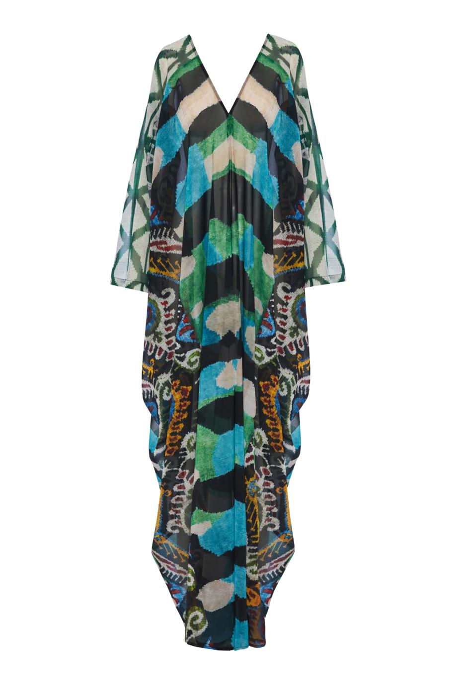 Arabesque Affinity 61 printed silk kaftan