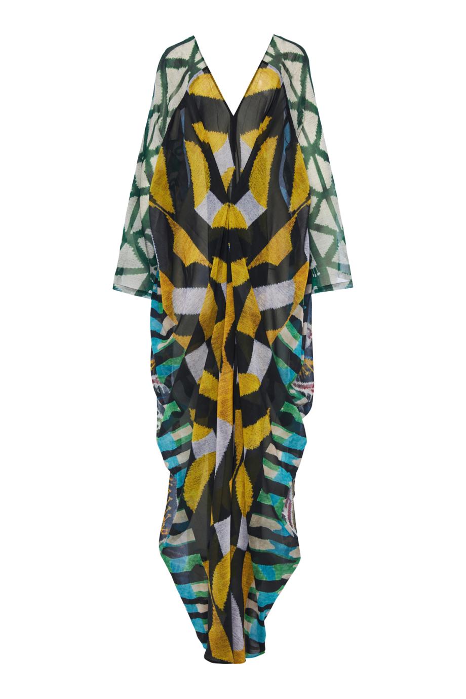 Arabesque Affinity 61 printed silk kaftan