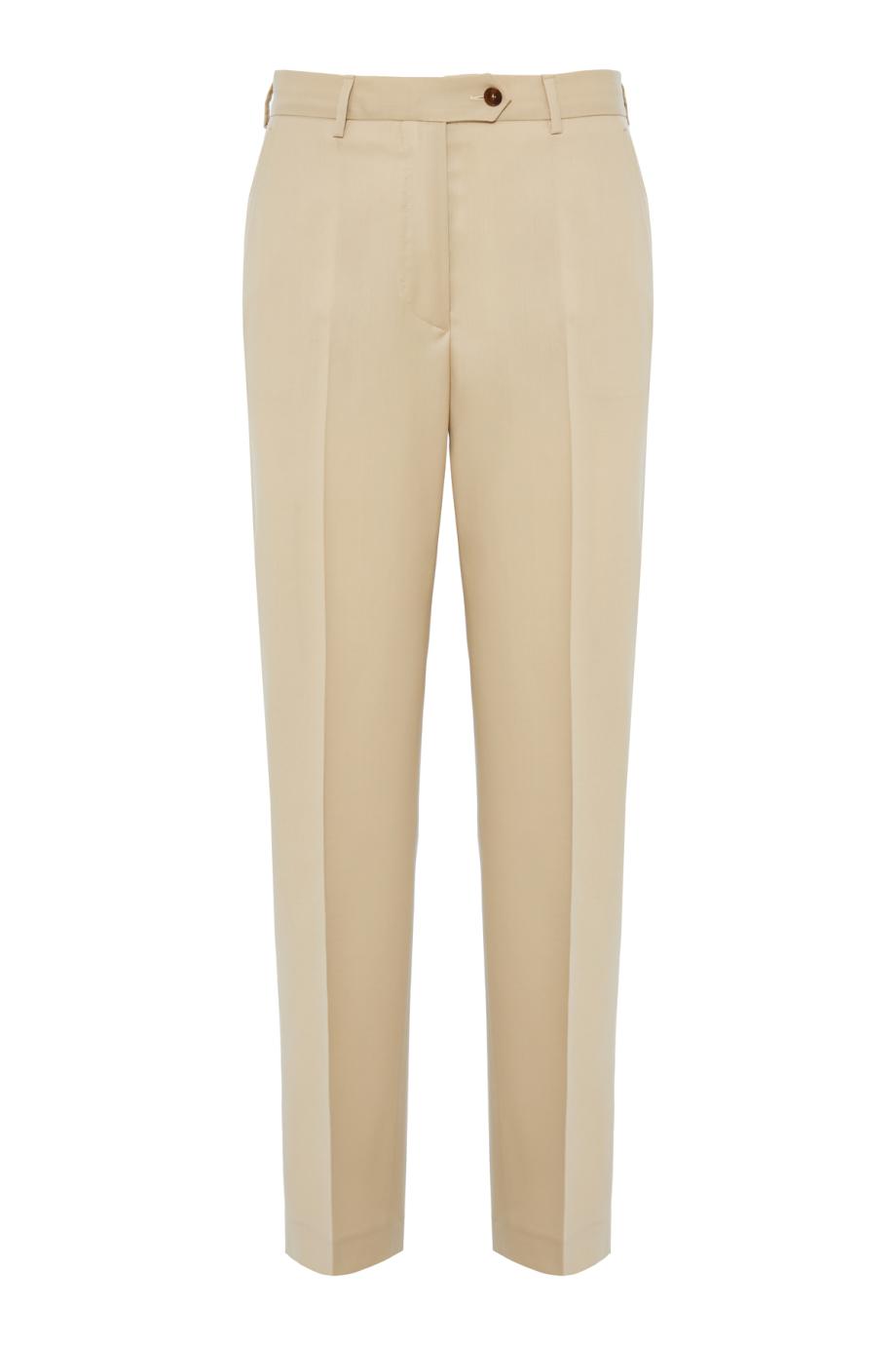 Wool-gabardine pants