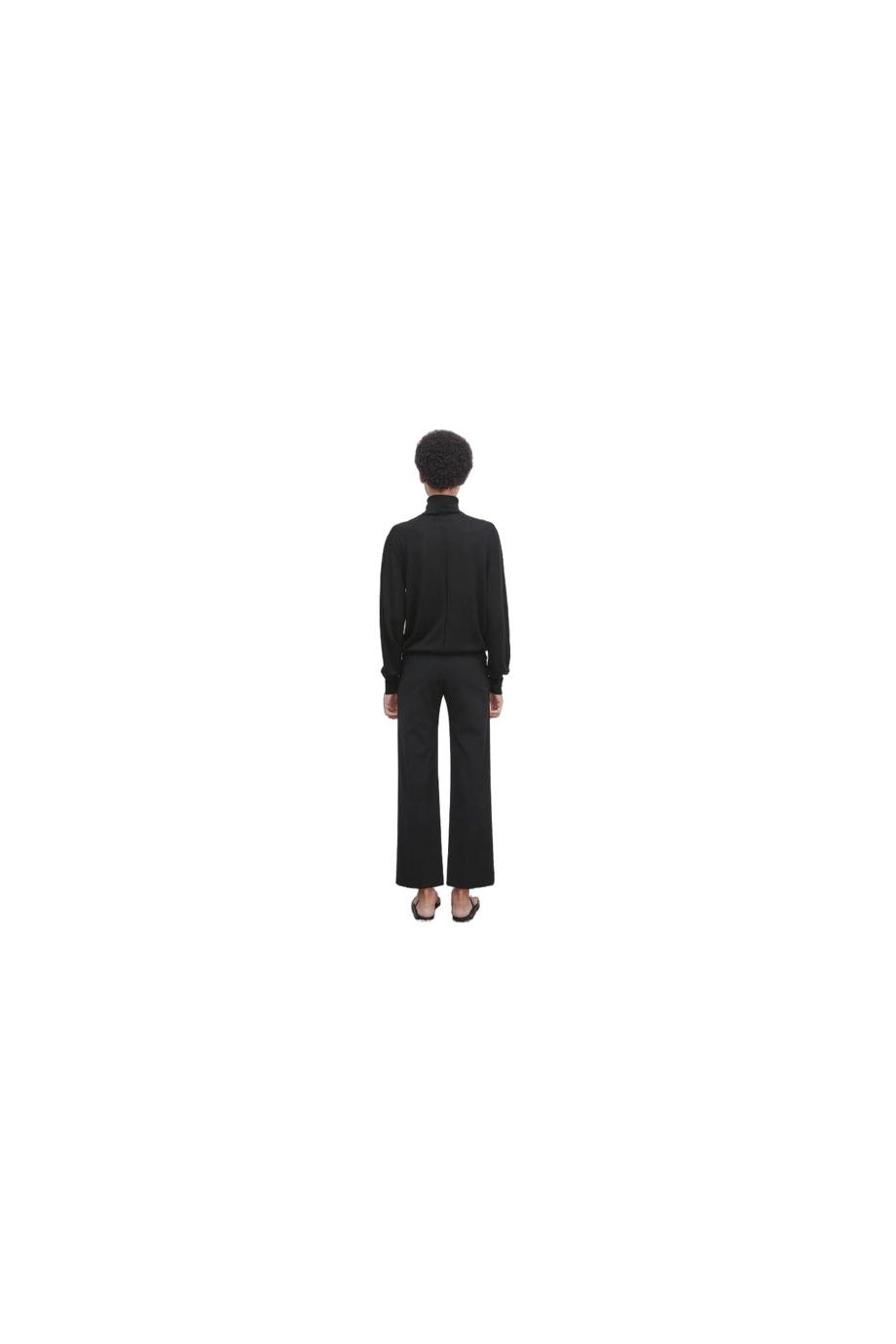 Flame wide-leg wool-blend pants