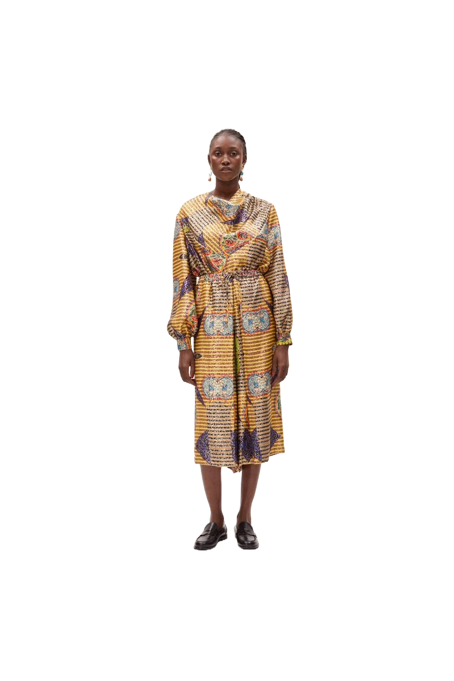 Lurex embroidered pants