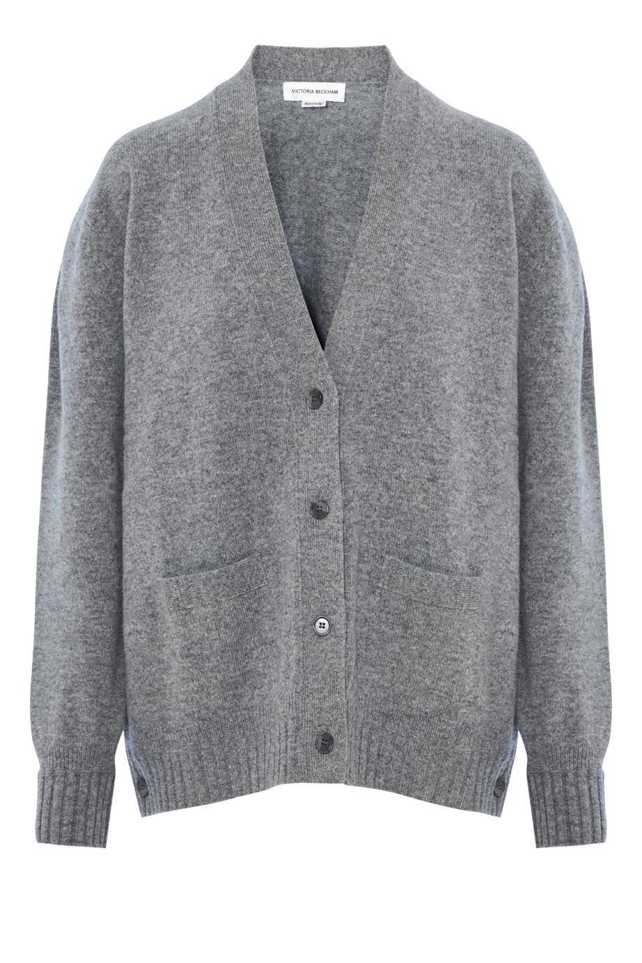 Double-layer wool cardigan 