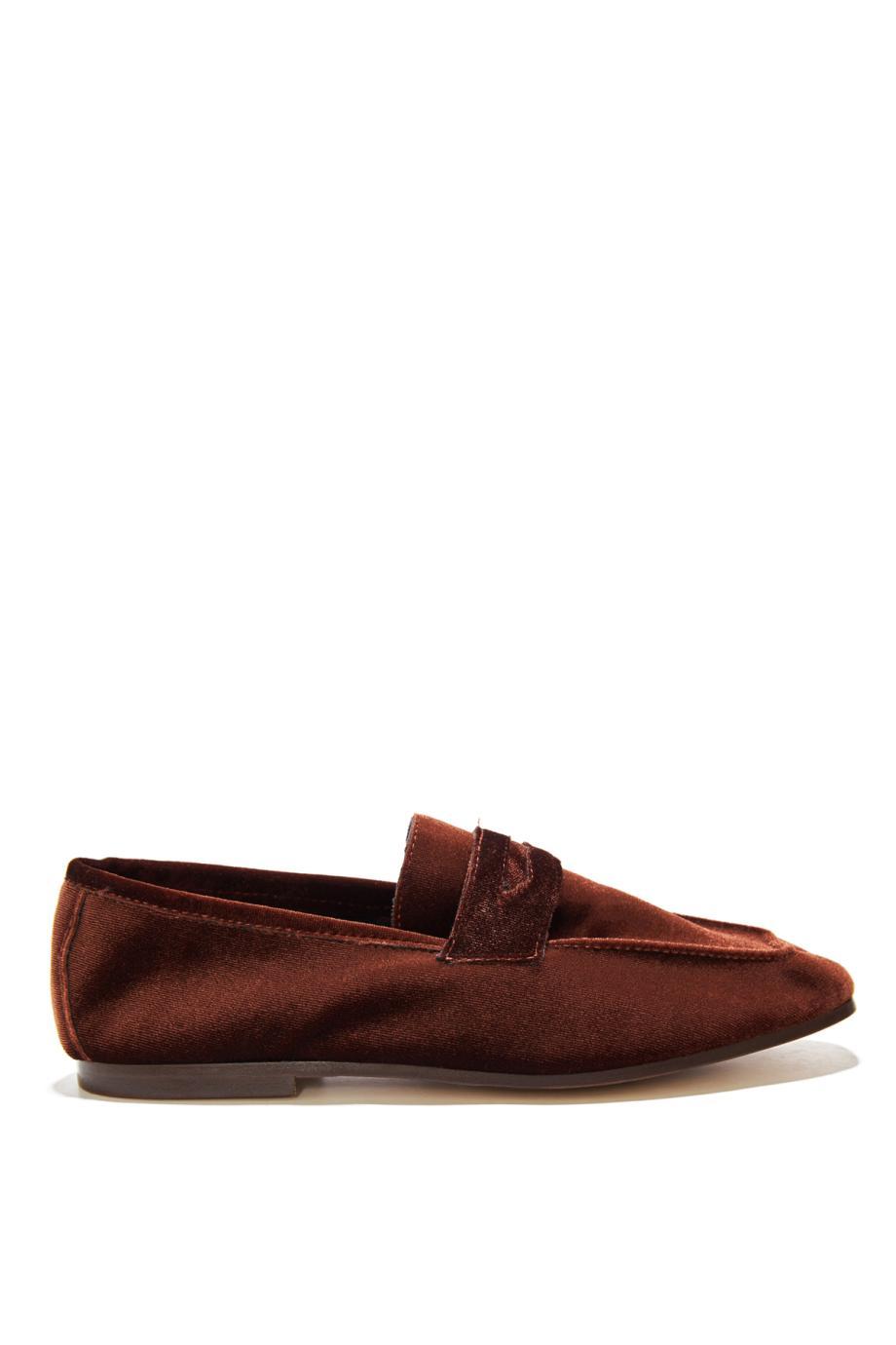 Essential Donna velvet loafers