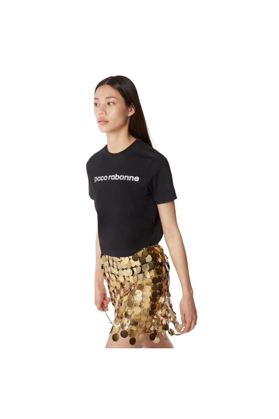 Paillette-embellished mini skirt