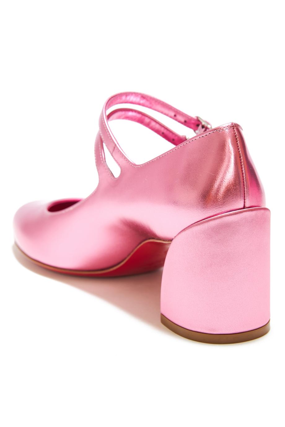 Miss Jane 55 laminated leather pumps