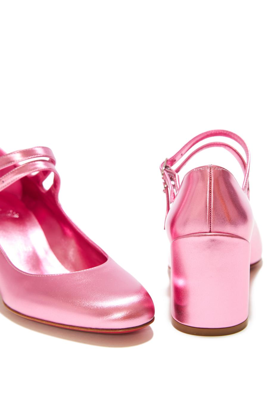 Miss Jane 55 laminated leather pumps