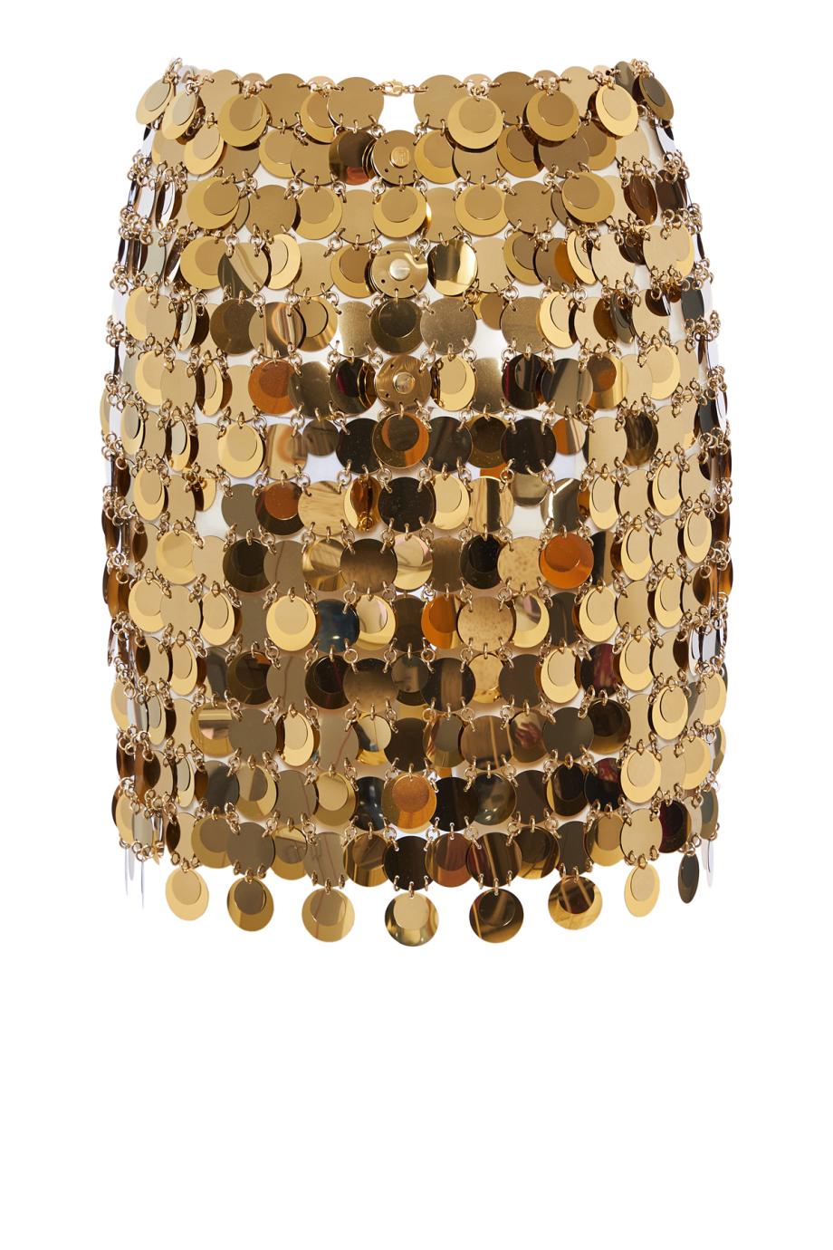 Paillette-embellished mini skirt
