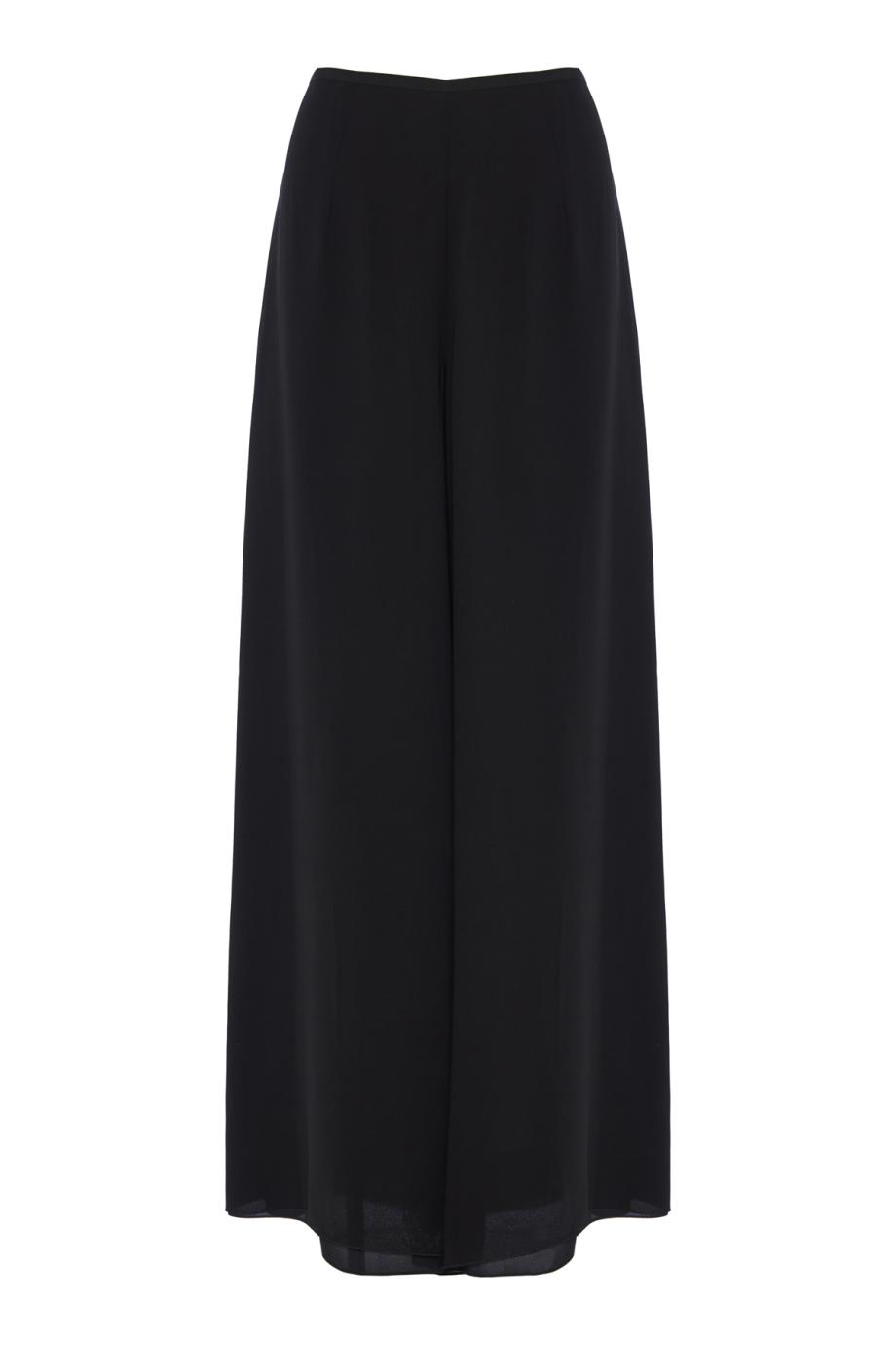 Silk-crepe pants
