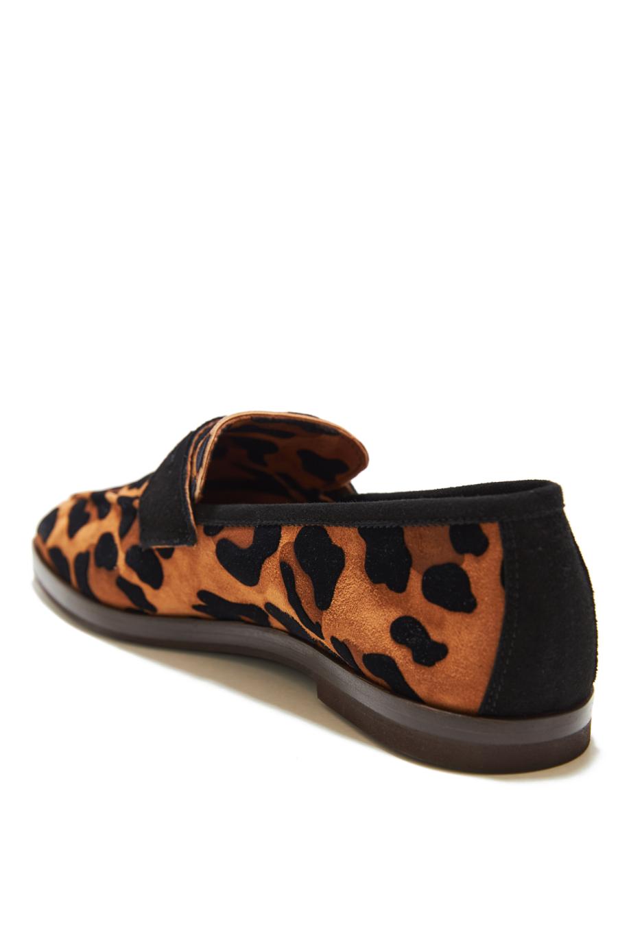 Chalet printed suede loafers