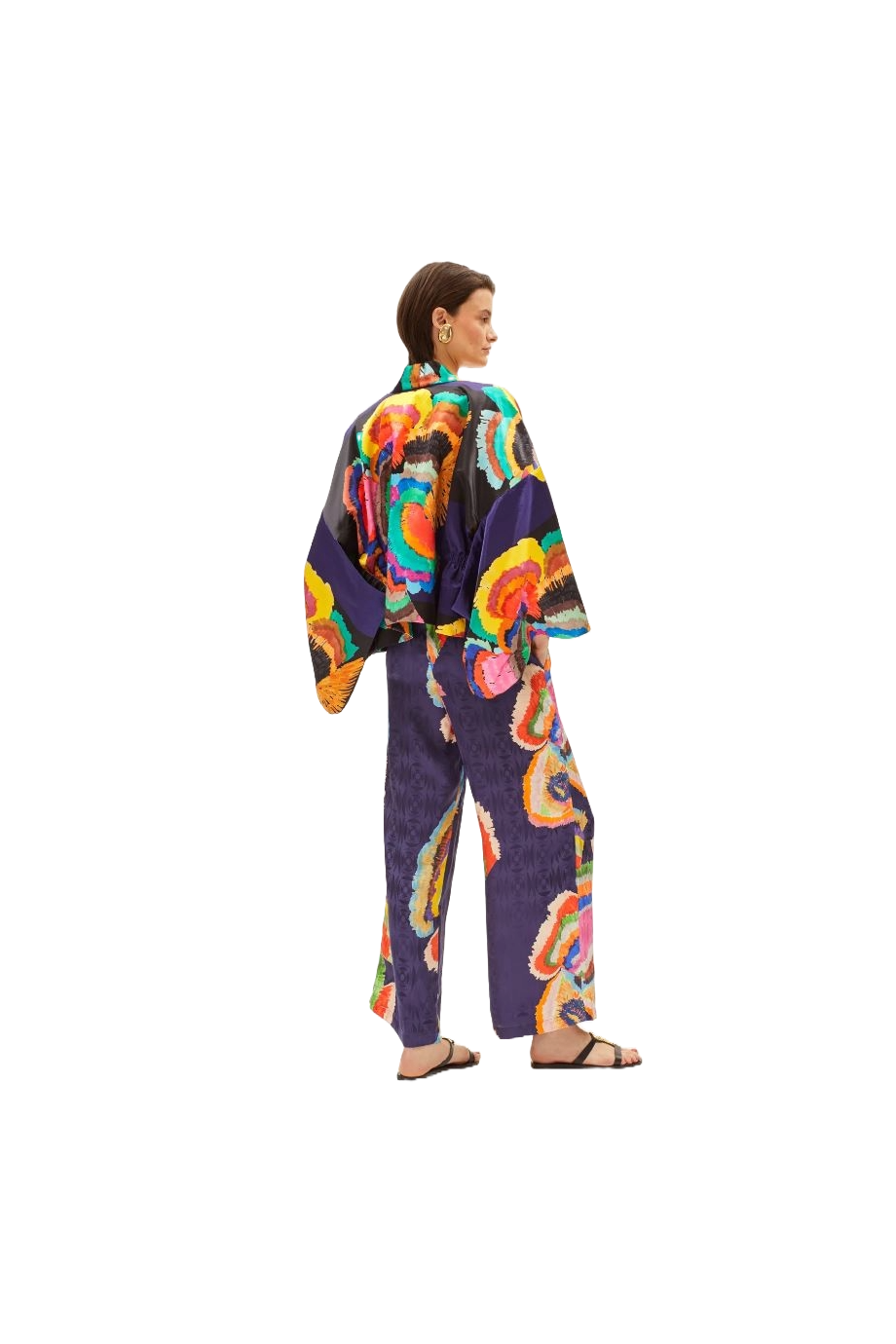Paradisos printed cotton-blend top