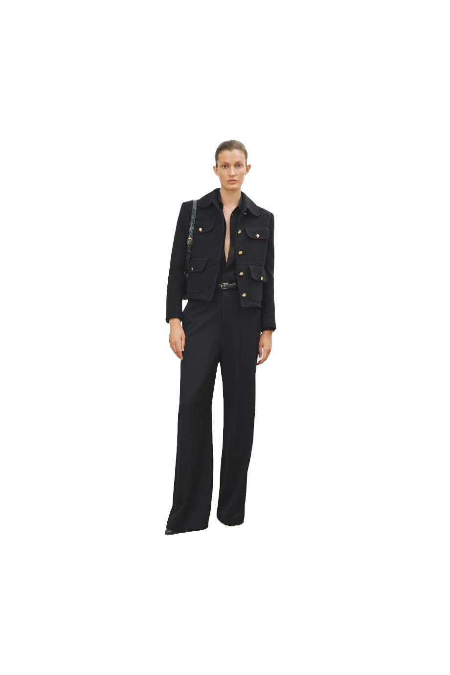 Johan wool-gabardine pants