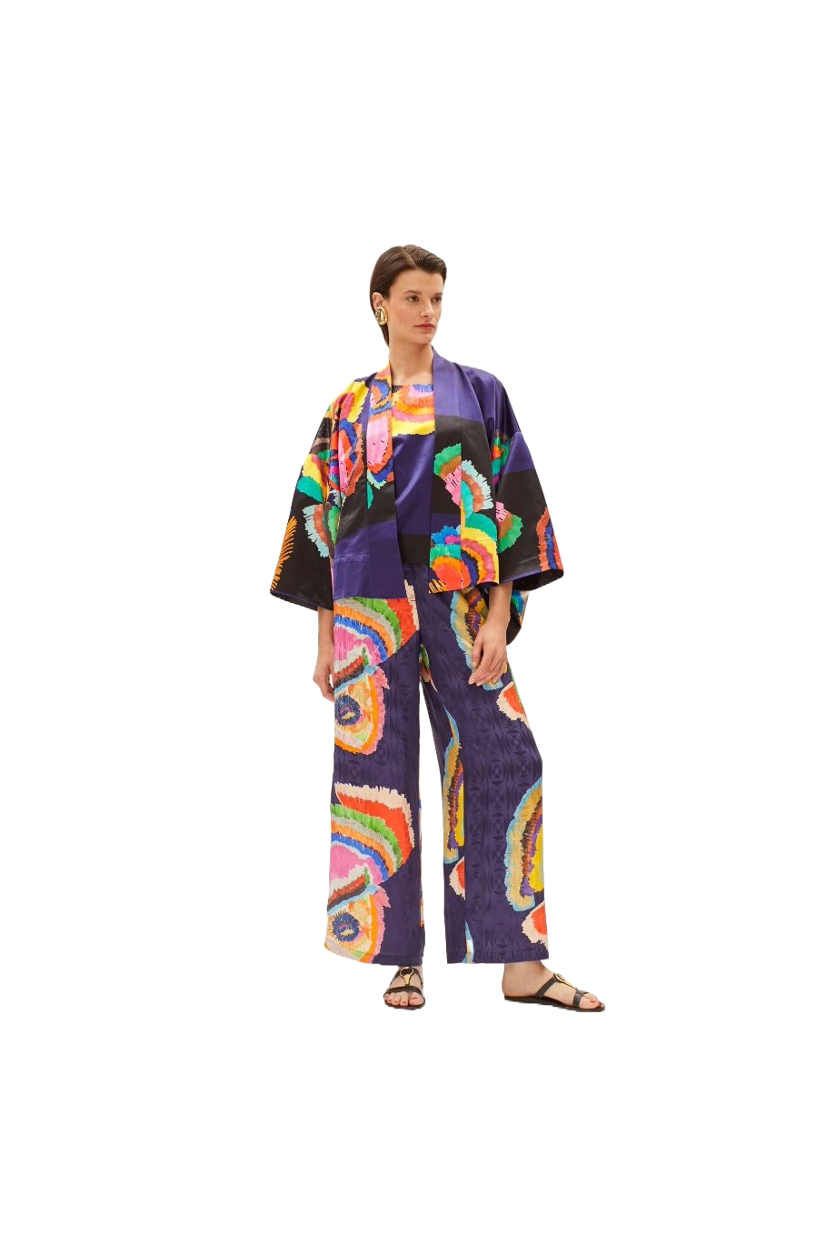 Paradisos printed cotton-blend top