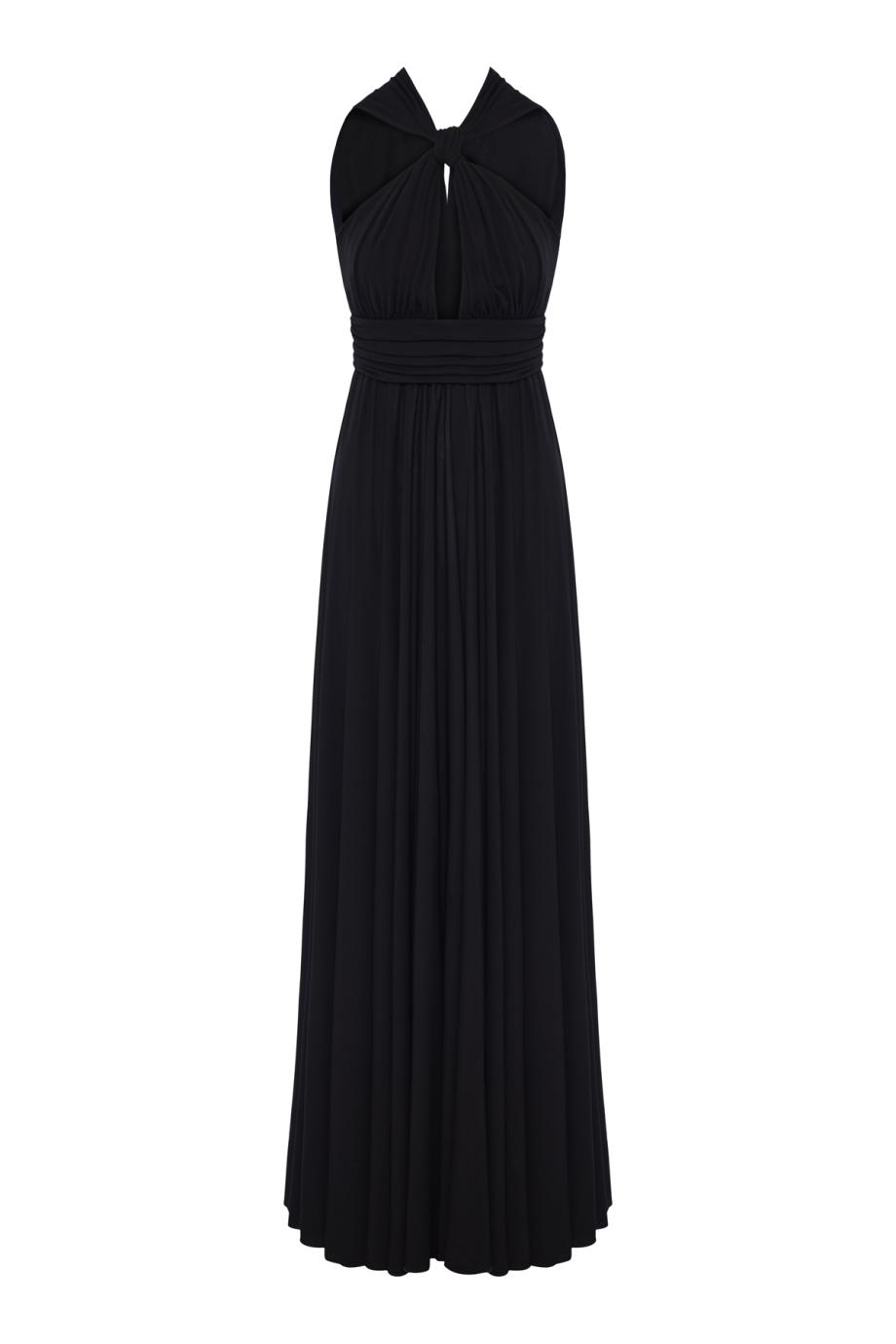 Ruched jersey maxi dress