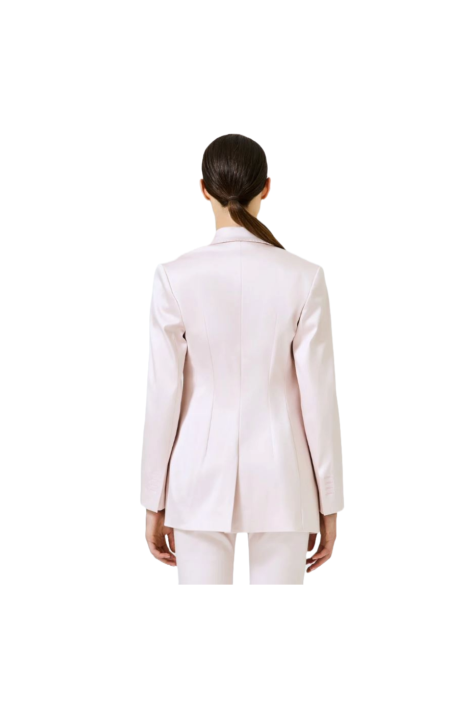 Silk and cotton-blend blazer dress