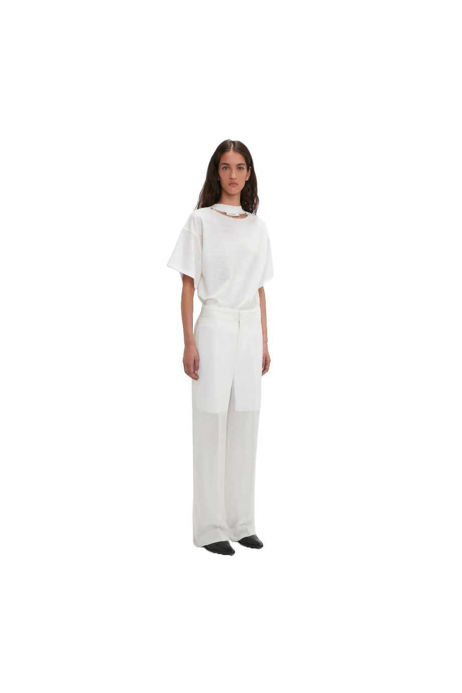 Wool-garbadine pants