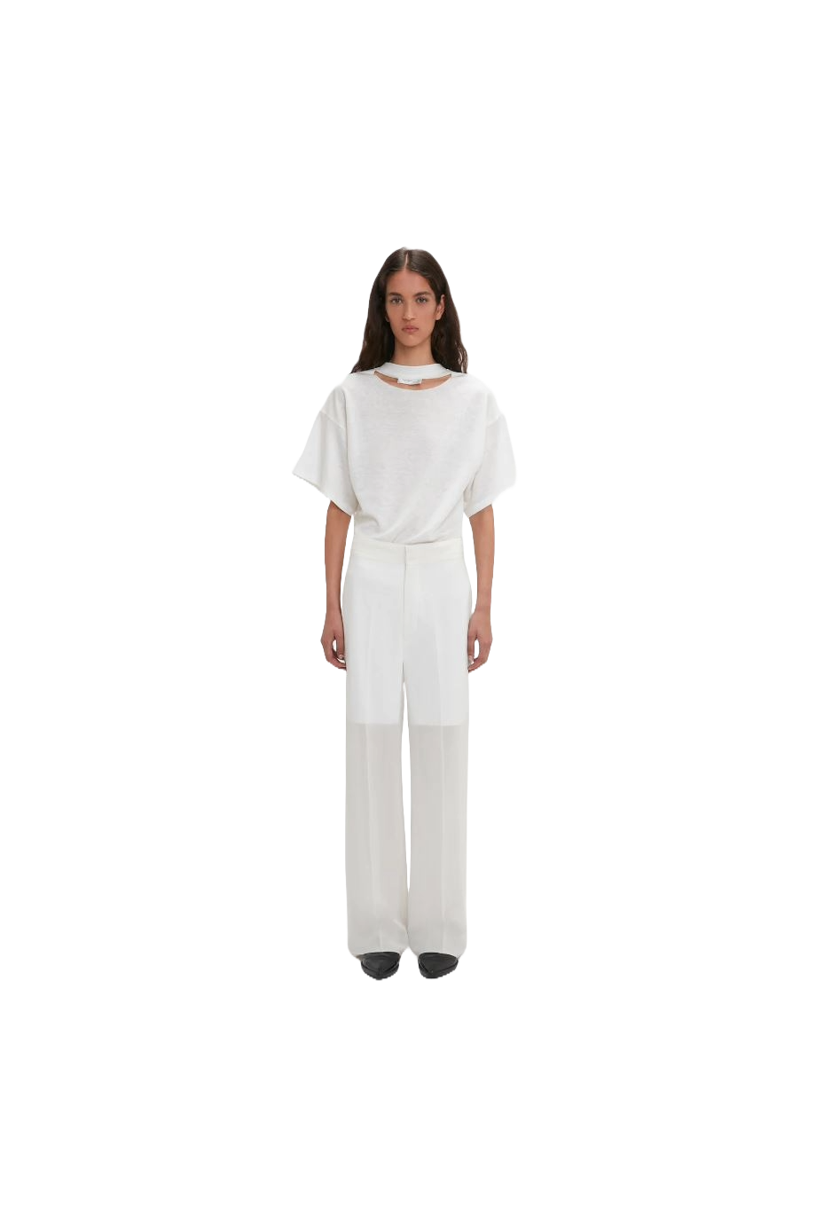 Wool-garbadine pants
