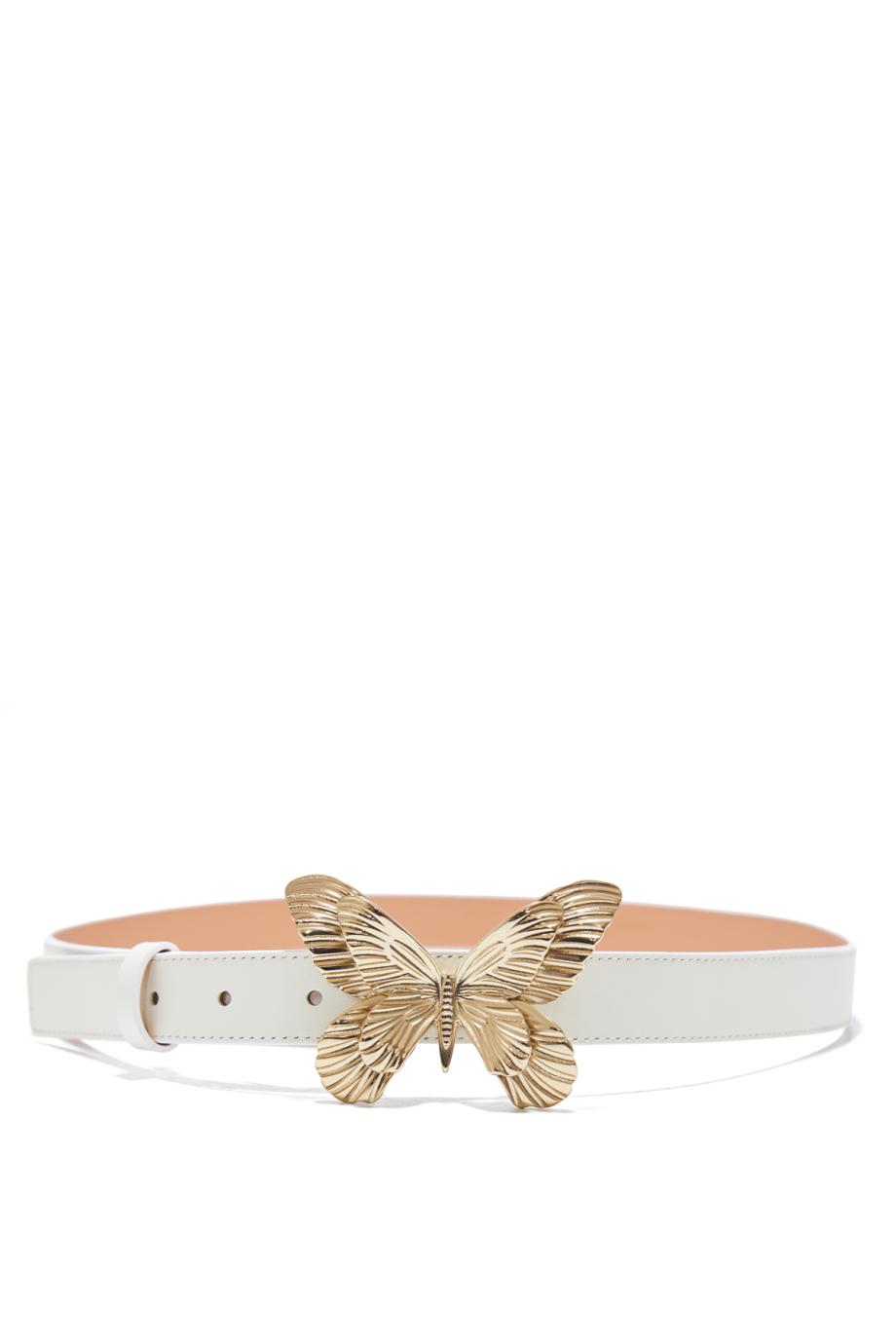 Embellished leather belt