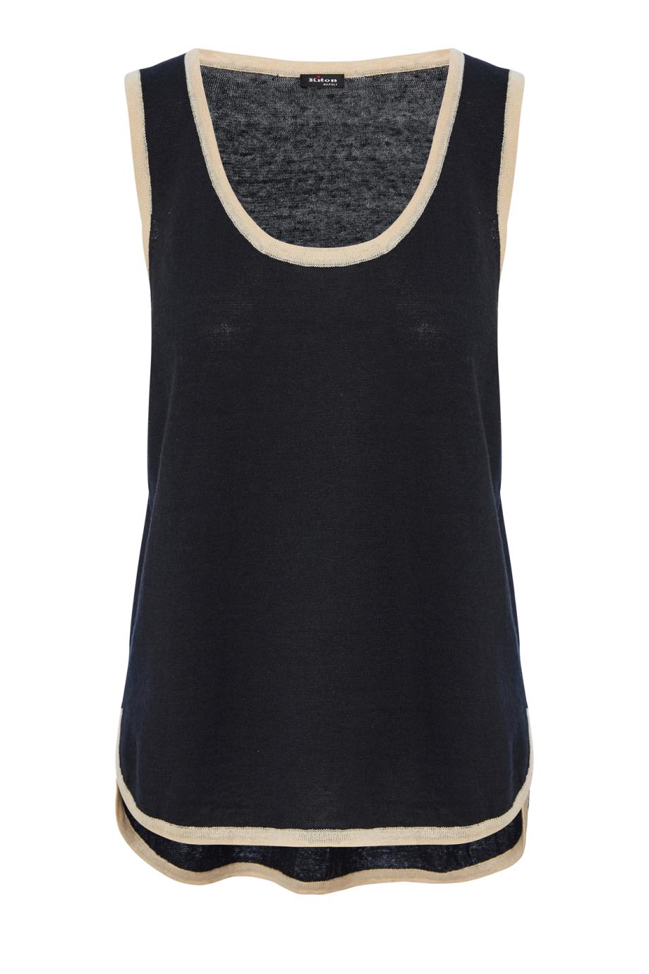 Linen and cotton tank top 