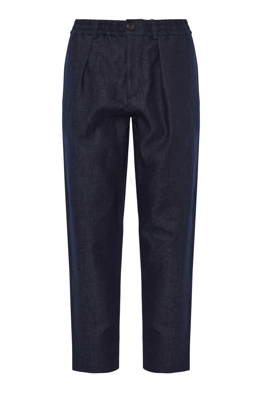 Relaxed cotton and linen pants