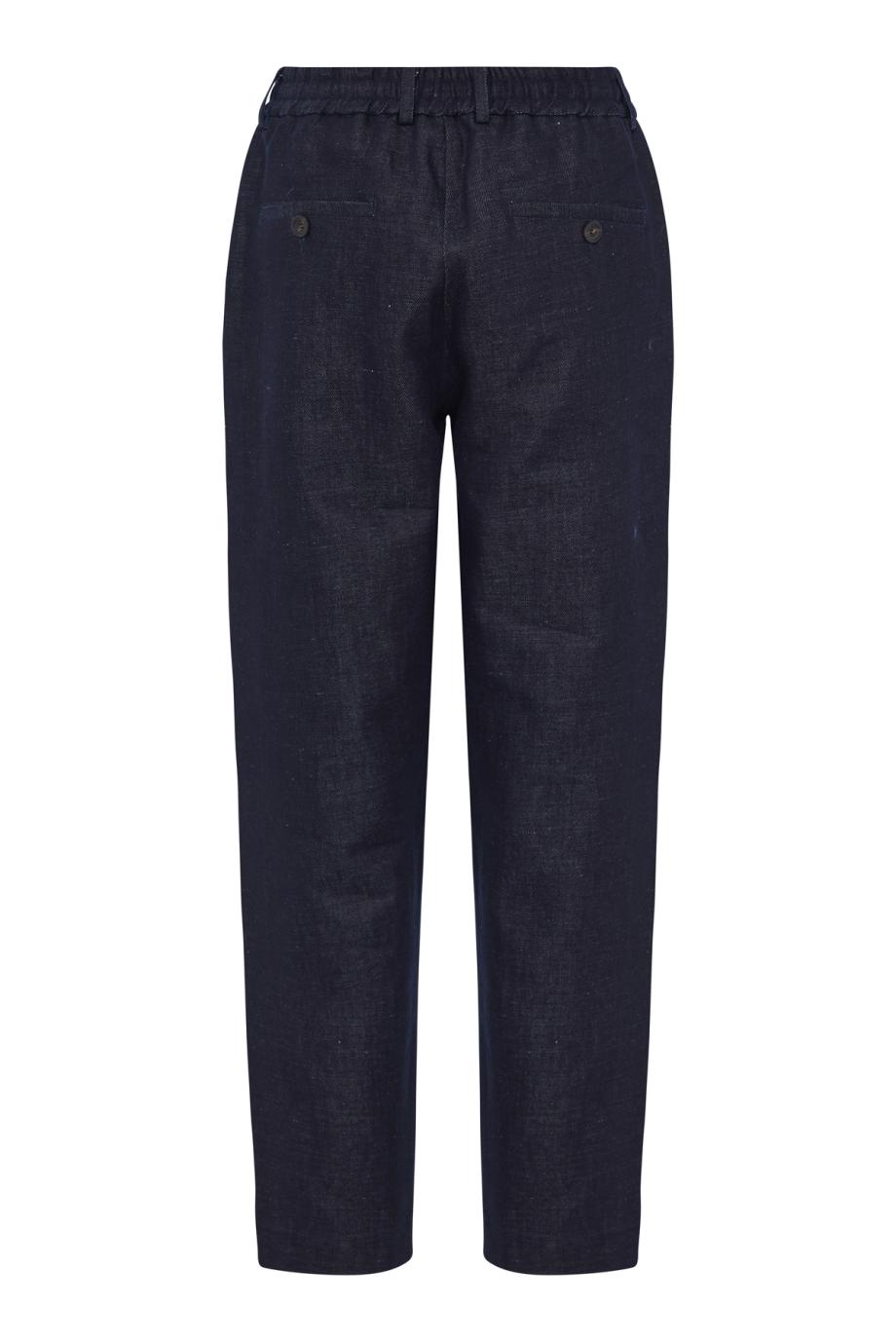 Relaxed cotton and linen pants