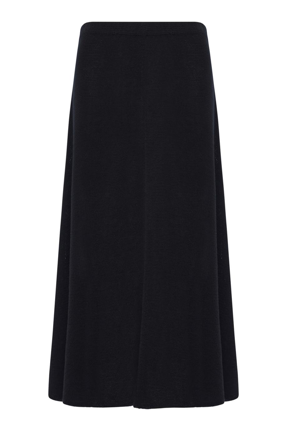 Faithe linen-blend midi skirt