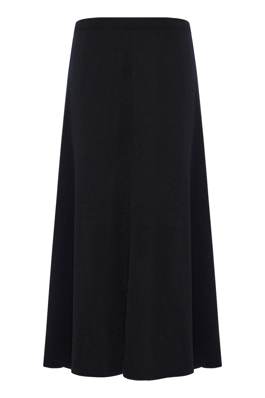 Faithe linen-blend midi skirt