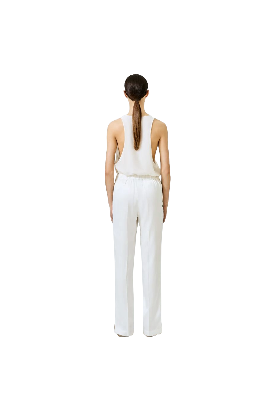 Adriana silk-blend jogger 
