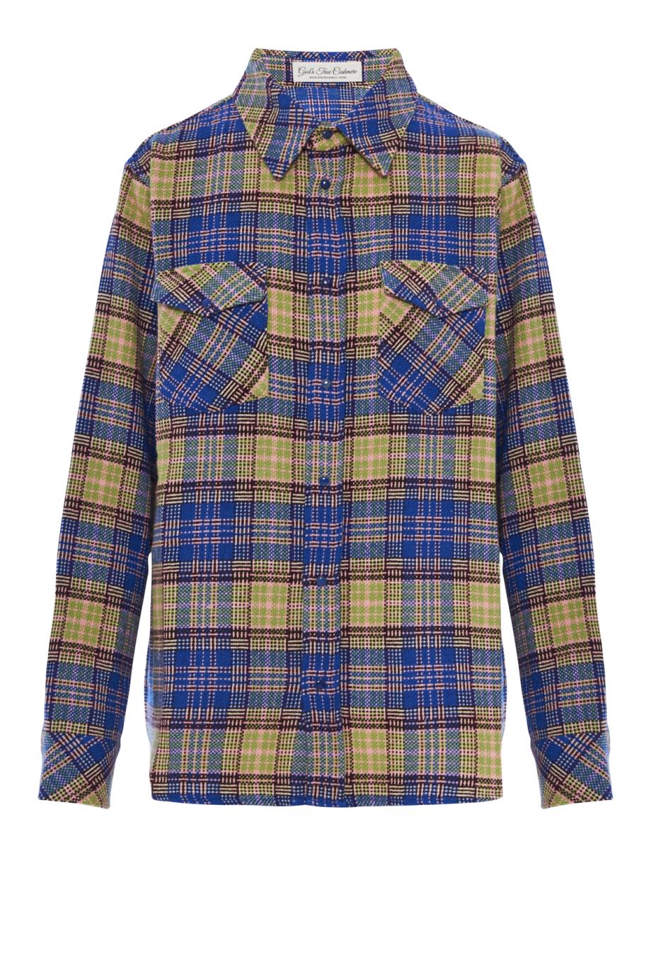 Tartan cashmere shirt