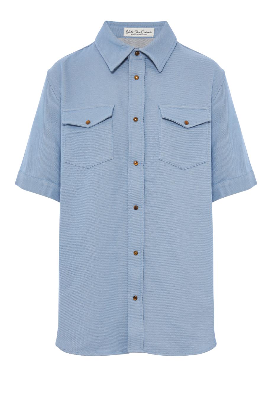 Cashmere and cotton shirt