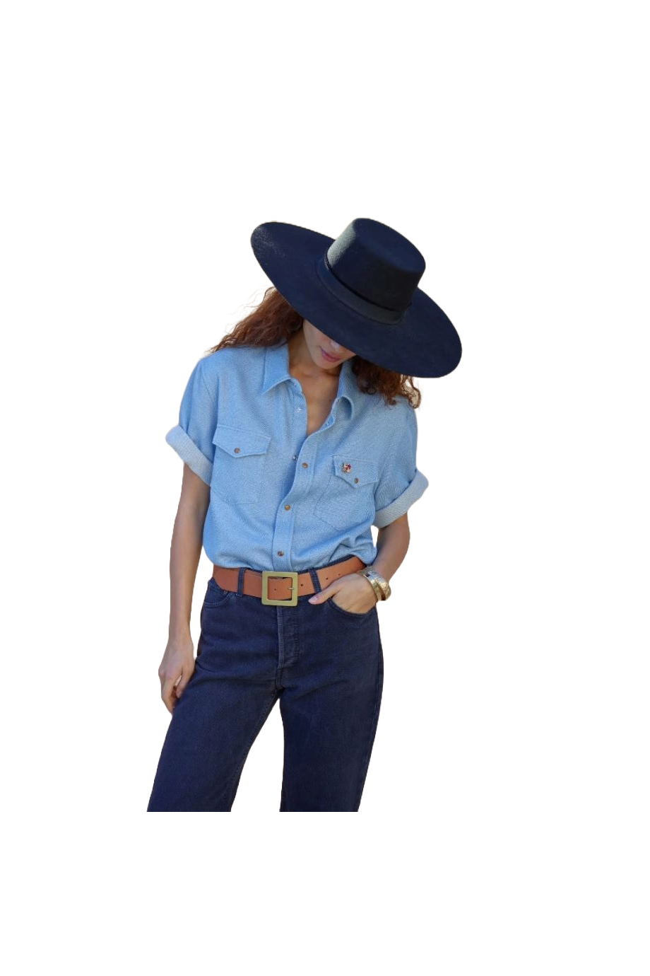 Cashmere and cotton shirt