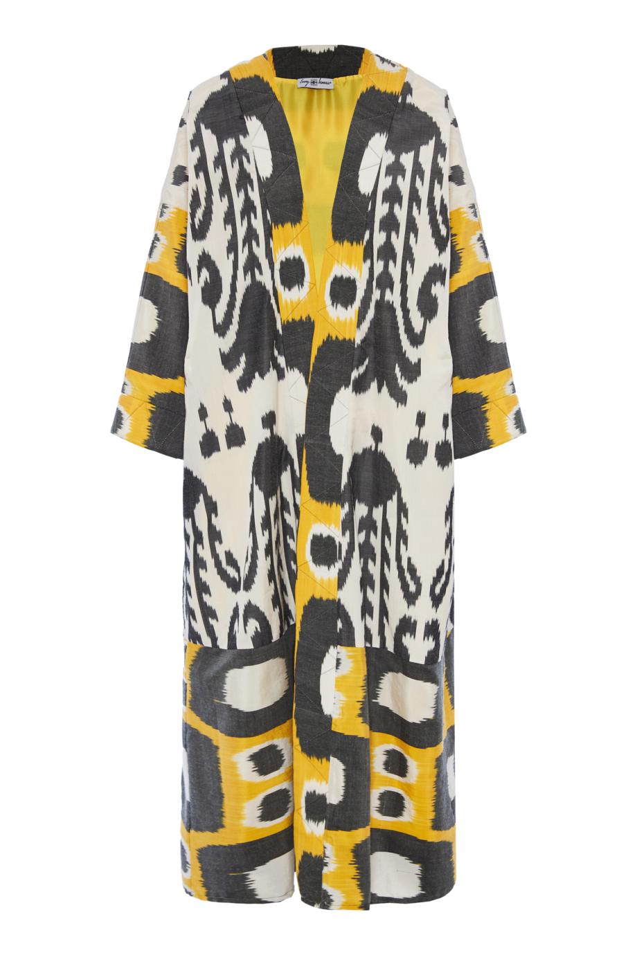 Amalia hand-dyed silk and cotton kimono