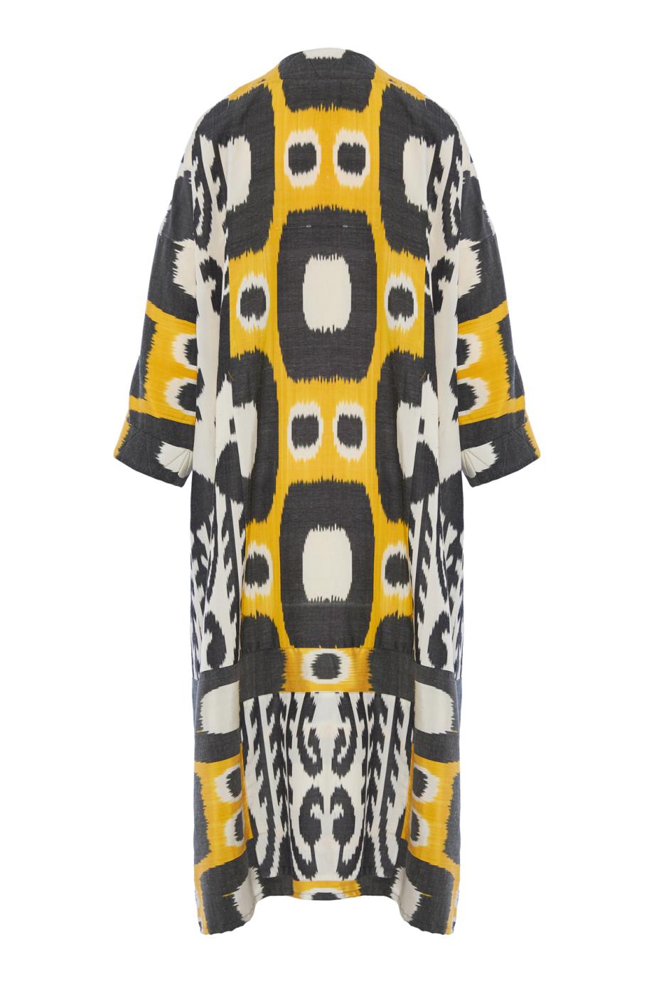Amalia hand-dyed silk and cotton kimono