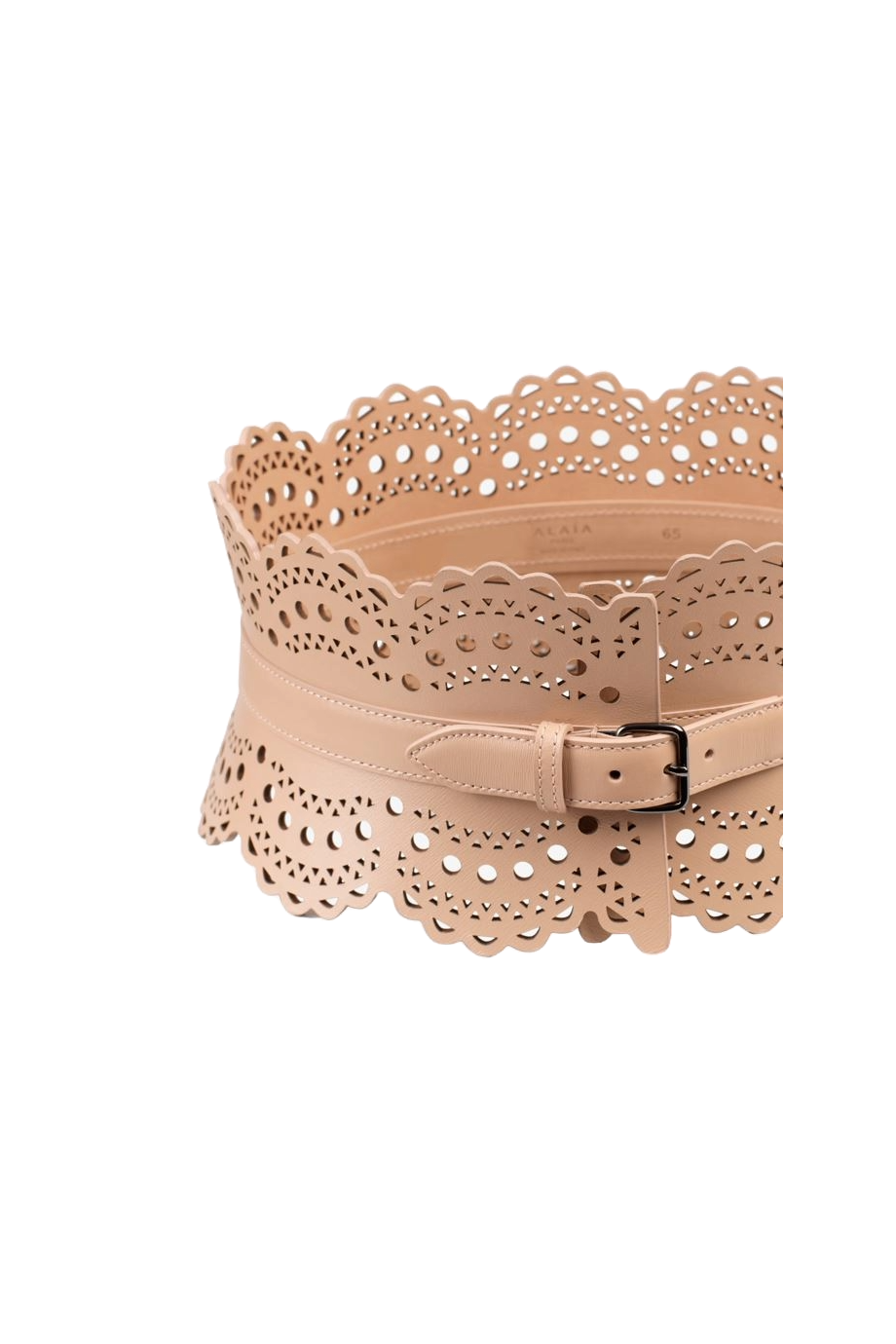 Vienne 120 laser-cut leather belt