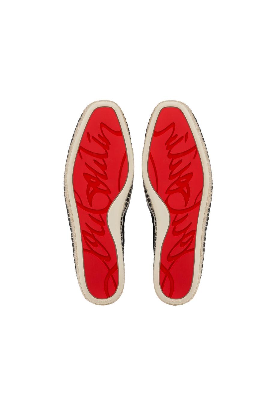 CHRISTIAN LOUBOUTIN MEN Chambespadrille suede and jute  display picture 1