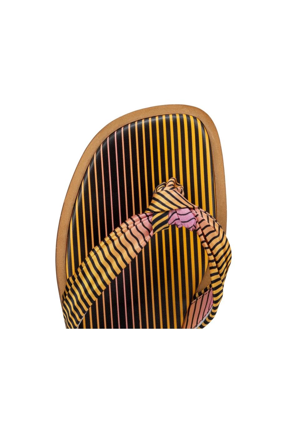 Nilo Du Desert satin and leather sandals
