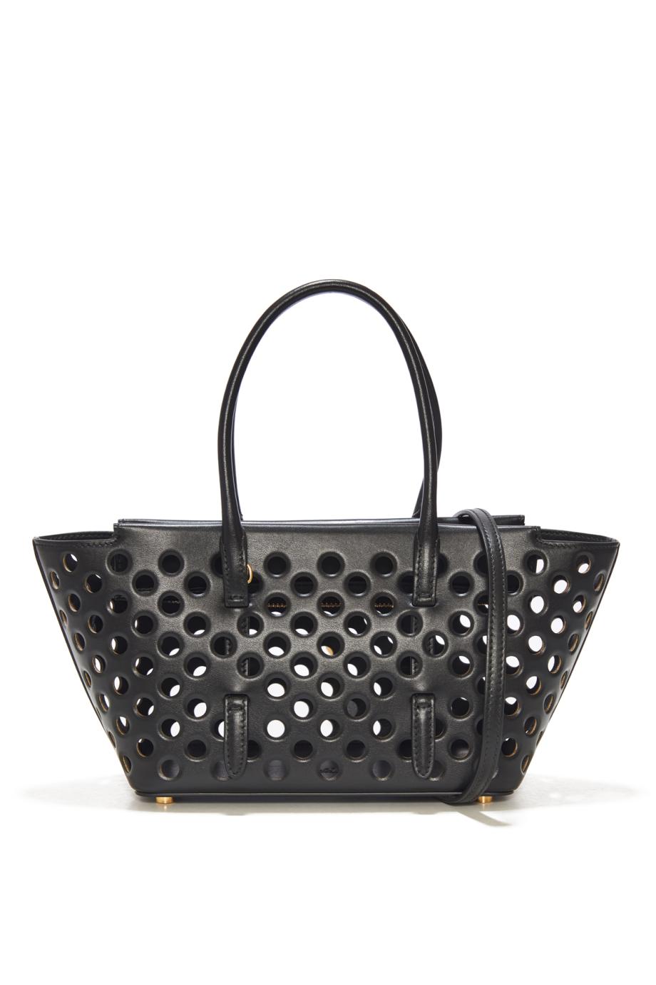 Neo Mina 20 perforated leather top handle bag