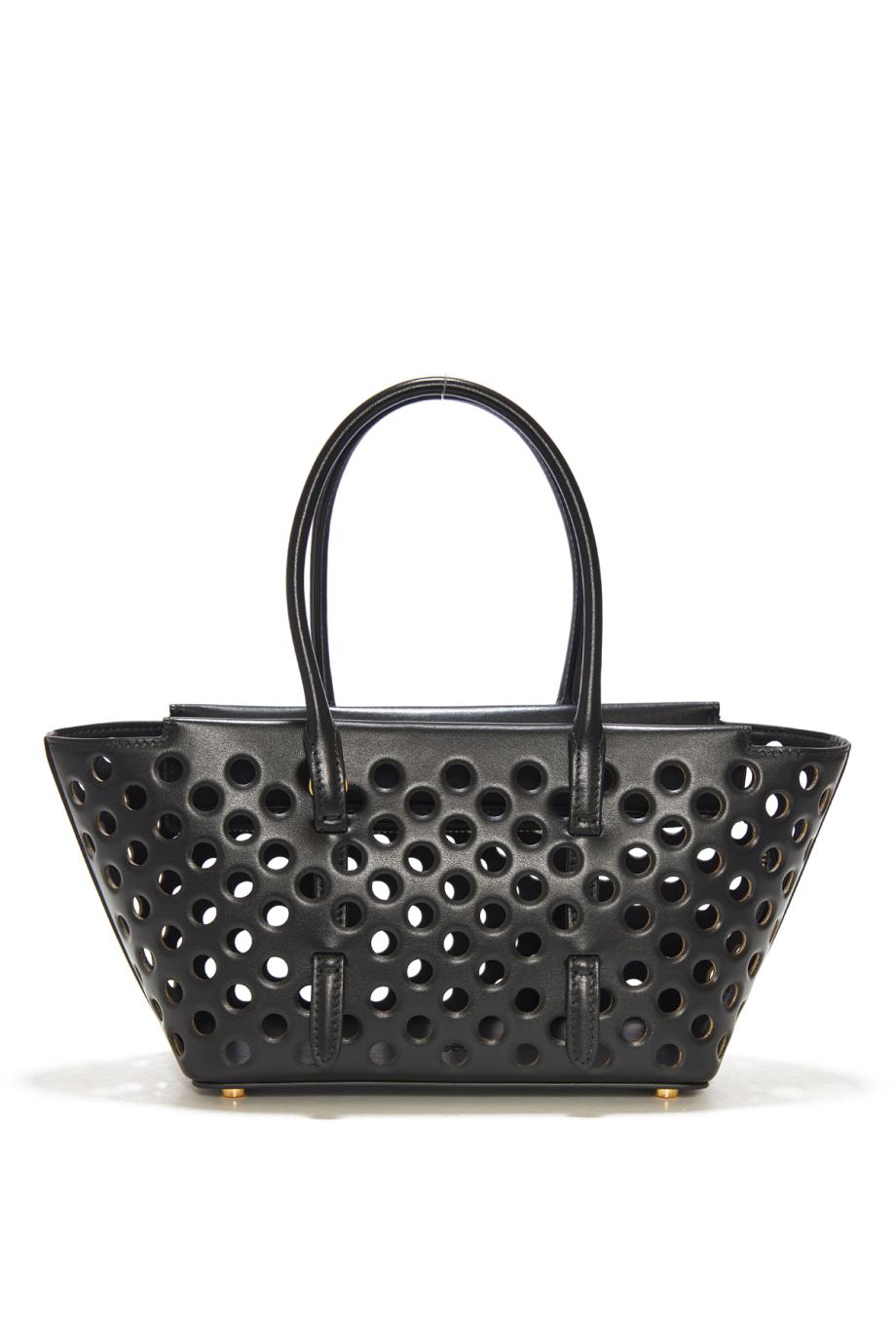 Neo Mina 20 perforated leather top handle bag