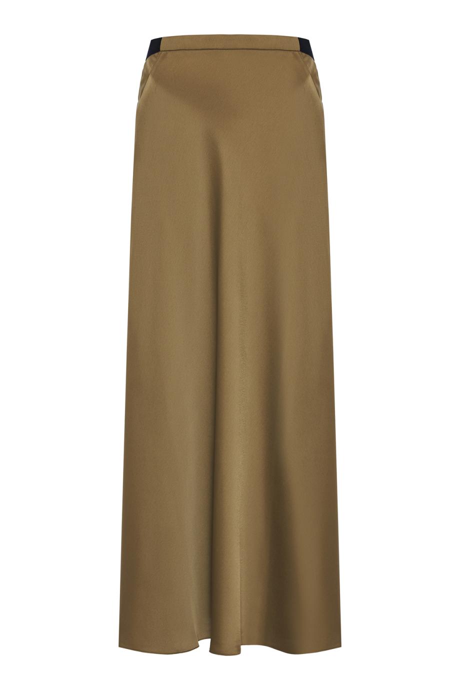 Satin maxi skirt