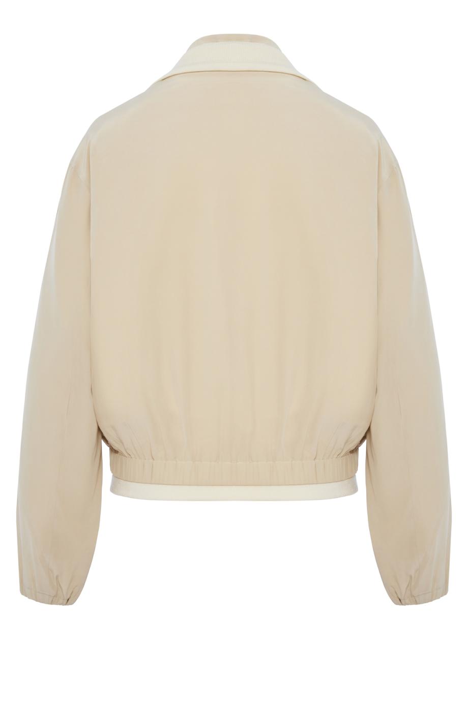 Silk bomber jacket