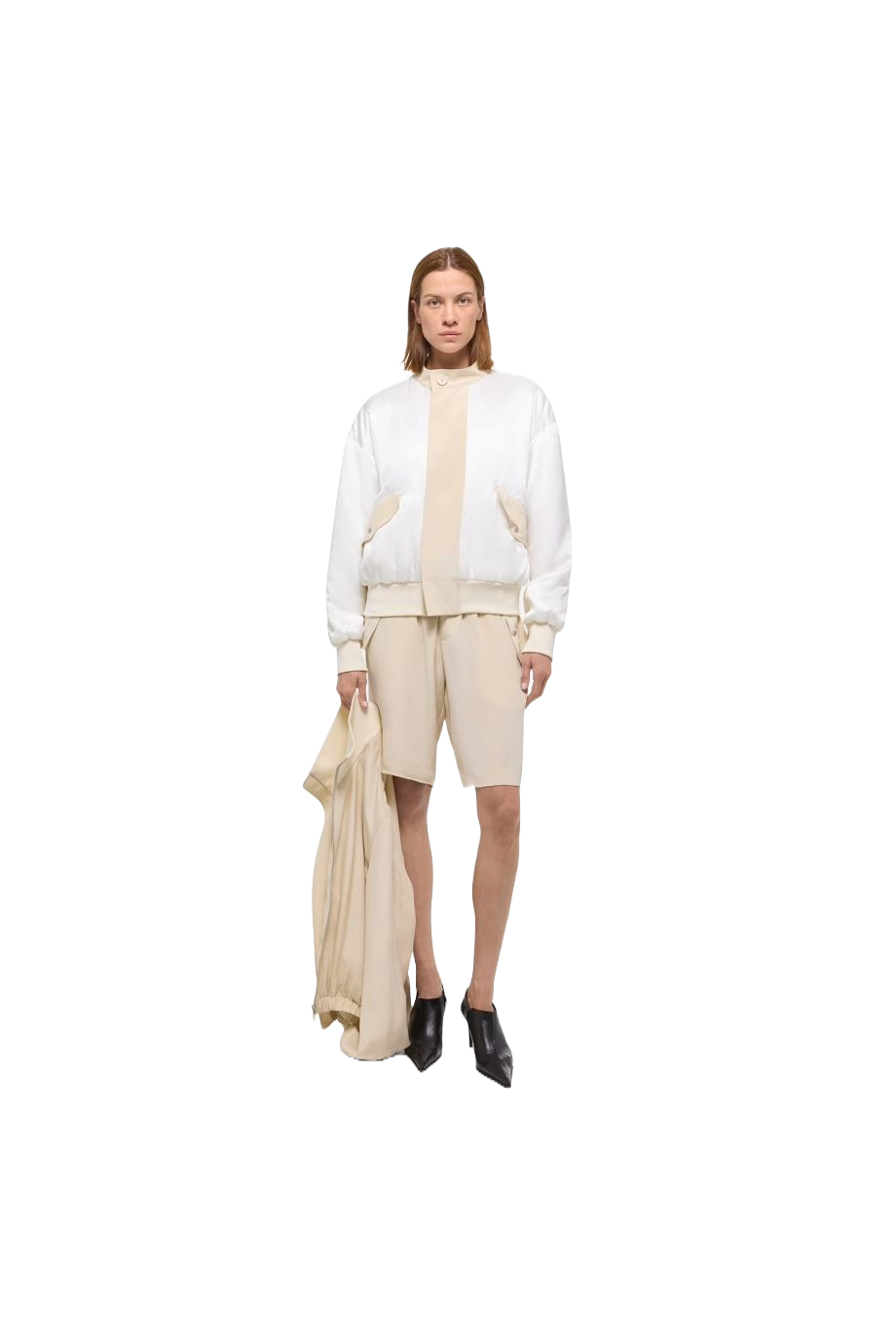 Silk bomber jacket