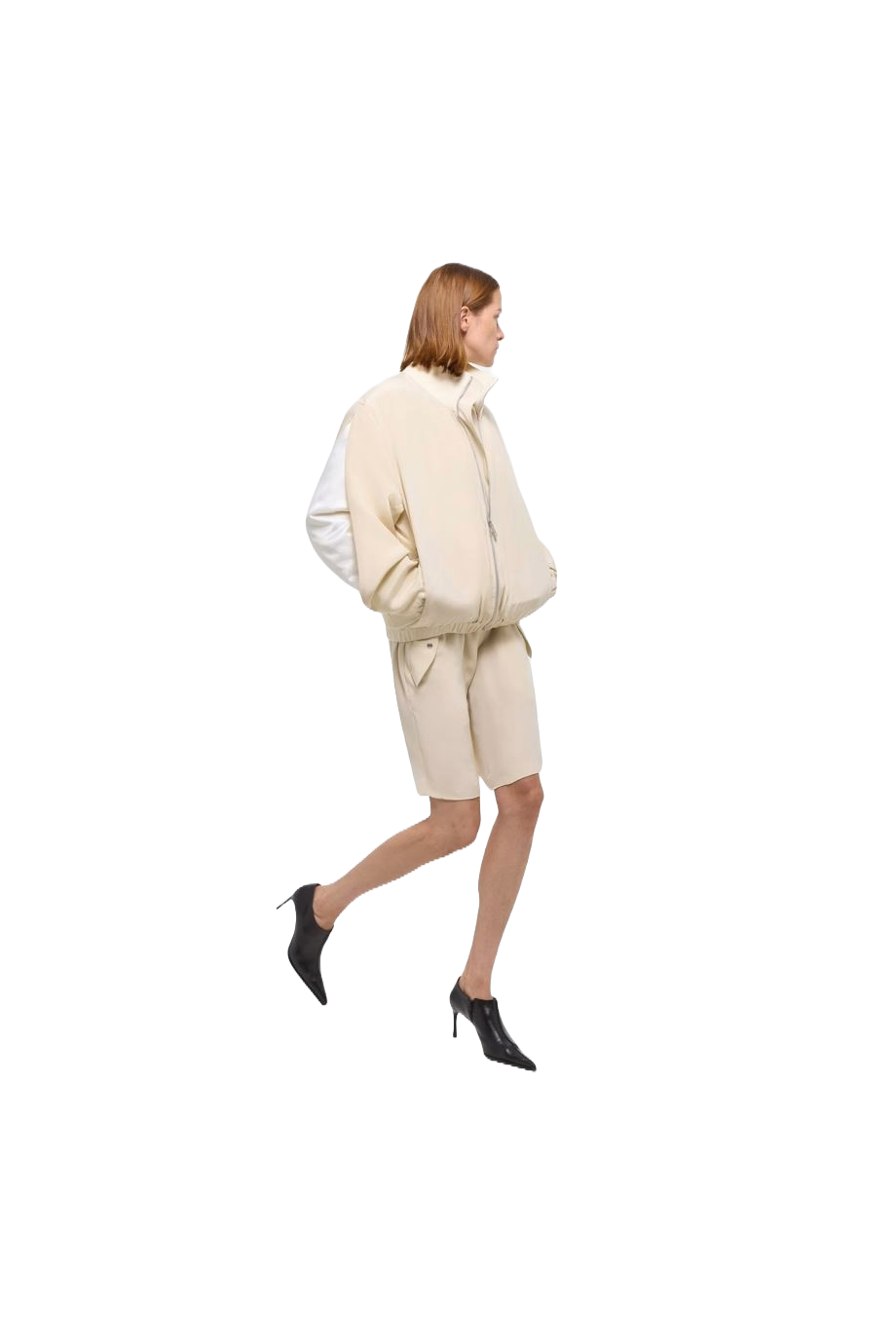 Silk bomber jacket